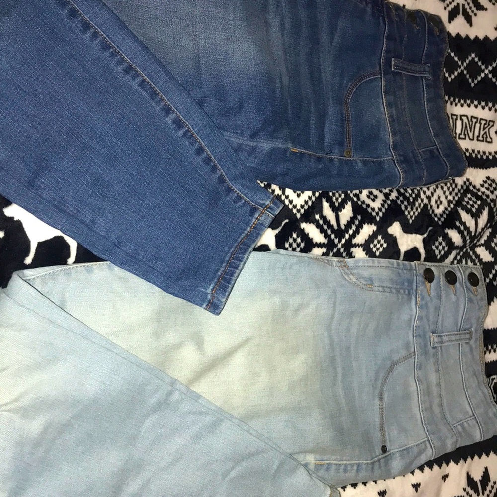 two jeans. high waist